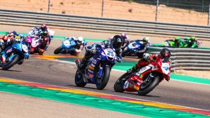 Una imagen de la pasada edición del ESBK en Motorland Aragón