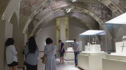 Los frescos de Sijena se encuentran en el Museo Nacional de Arte de Cataluña, en Barcelona. | Aragón TV