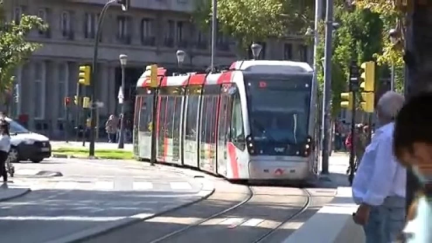 Imagen de archivo del tranvía de Zaragoza. / Aragón TV