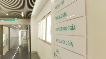 Este lunes abren los primeros servicios en el nuevo hospital de Alcañiz./ Aragón TV