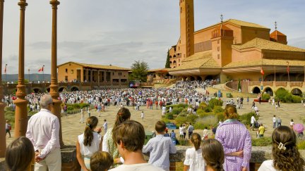 Jornada mariana de la familia en el santuario de Torreciudad. / Europa Press