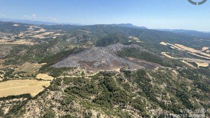 Operativo antiincendio EN el incendio de Tolva, en Huesca. / Foto: Infoar.