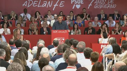 El presidente del Gobierno y secretario general del PSOE, Pedro Sánchez, en el Comité Federal del PSOE de este sábado.