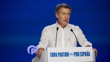 Alberto Núñez Feijóo durante la segunda jornada del XXI Congreso Nacional del Partido Popular en Madrid. / Foto: Europa Press.