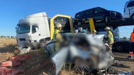 El accidente se ha producido sobre las 19:15 en la A-68. / DPZ