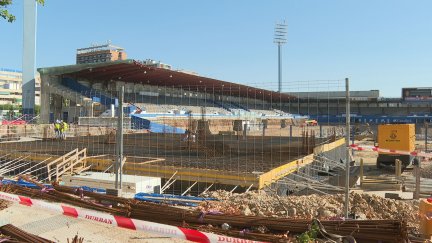 Las obras del estadio Ibercaja Romareda avanzan según los plazos previstos. / Aragón TV