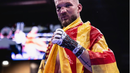 Ezequiel Gurría durante el último combate disputado en Zaragoza. Foto: Instagram Ezequiel Gurría