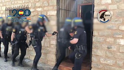 La Policía intervino en una vivienda en Azaila. / Policía Nacional