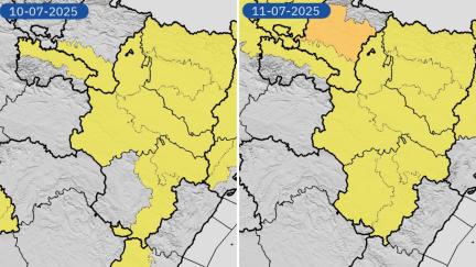 Avisos activos este jueves y este viernes en Aragón por temperaturas máximas, lluvias y tormentas. / Aemet Aragón