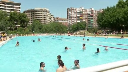 La piscina de Salduba, donde se produjo la agresión. / Aragón Tv