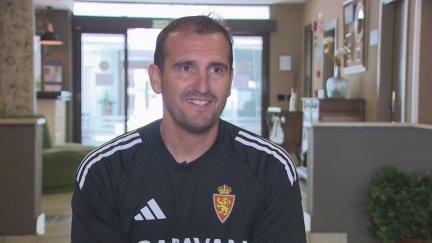 Jesús Cabrero, durante su entrevista con Aragón Deporte