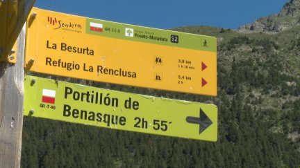 El suceso ocurrió en el Portillón de Benasque. / Aragón TV