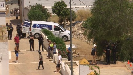 El accidente ha ocurrido en una obra situada en la calle Santa María del municipio sevillano. / Aragón TV
