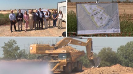 Obras de la futura plataforma logística de Tamarite de Litera (Huesca). / Aragón TV