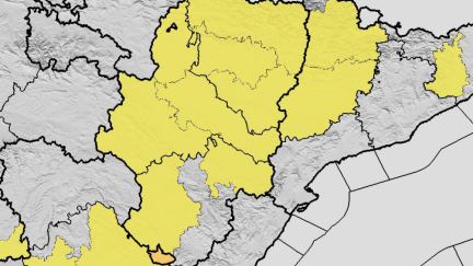 Avisos de la Aemet para este viernes en Aragón. / Aemet