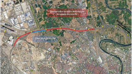 Plano de situación de la zona donde se está trabajando. / Ministerio de Transportes y Movilidad Sostenible