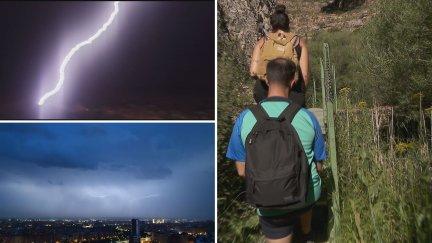 Los expertos recomiendan no refugiarse bajo un árbol durante una tormenta eléctrica. / Aragón TV