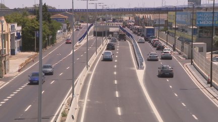 El túnel que une la Z-40 con la A-68 está abierto al tráfico desde este lunes. / Aragón TV