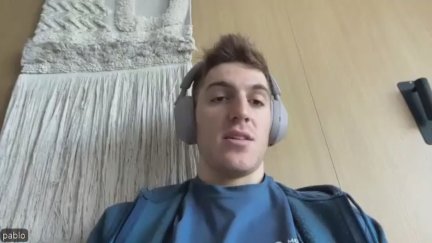 Pablo Castrillo durante la entrevista.