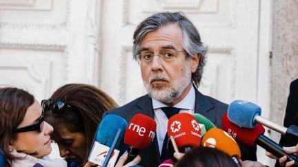El nuevo presidente del Tribunal Superior de Justicia de Aragón, Juan José Carbonero, en una imagen en 2023 como portavoz de la asociación judicial APM. / Europa Press. Carlos Luján