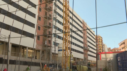 Vivienda en construcción en Zaragoza. / Aragón TV