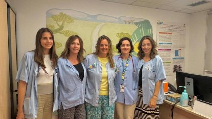 Parte del equipo de profesionales de la unidad. / Gobierno de Aragón