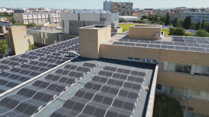 Placas solares en Zaragoza. / Aragón TV