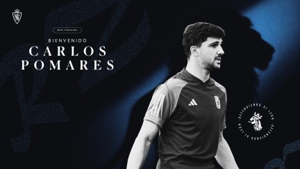 Carlos Pomares es nuevo jugador del Real Zaragoza.