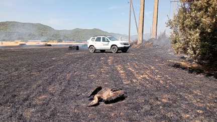 El fuego ya se encuentra controlado. / Ayuntamiento de Biscarrués