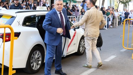 Santos Cerdán, en su entrada al Tribunal Supremo./ Europa Press