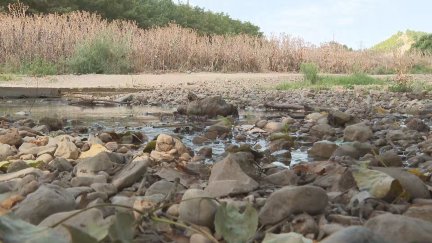Grava en el río Martín. / Aragón TV