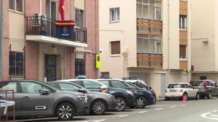 El detenido fue trasladado a la comisaría de Jaca. / Aragón TV