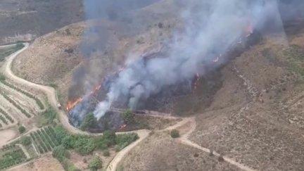 La superficie provisional afectada ronda las siete hectáreas de pasto y matorral. / Infoar