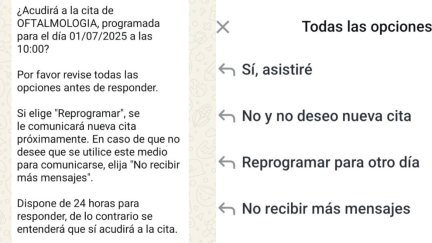 Mensaje de TuCitaSalud en Barbastro. / Aragón TV