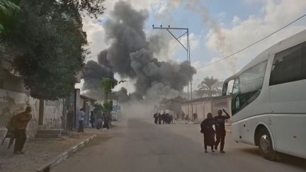 Bombadeos en Deir Al-Balah. / Aragón TV