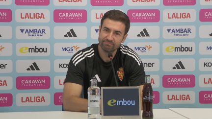 Gabi Fernández durante la rueda de prensa previa al FC Andorra