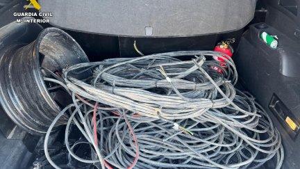 Detenida una persona por robo de cable en Calanda y Foz Calanda. / Guardia Civil