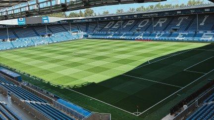 Imagen de Mendizorroza, estadio donde se va a disputar el encuentro. Foto: X SD Huesca