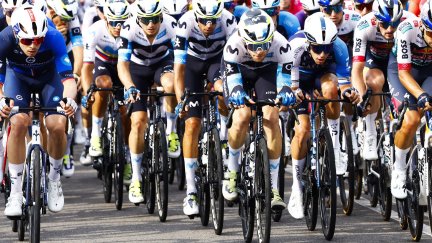 Imagen del Movistar Team durante una etapa.