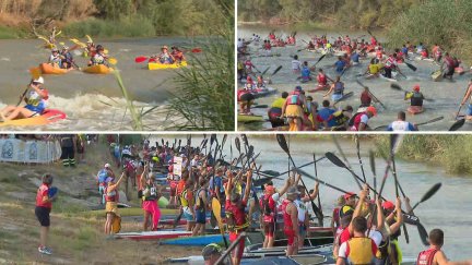 Descenso del Cinca este domingo. / Aragón TV