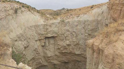 La sima de San Pedro de Oliete, en Teruel. / Aragón TV