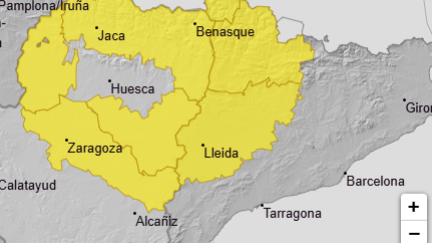 Mapa de avisos meteorológicos para este martes. / Aemet