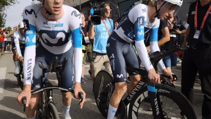 Pablo Castrillo junto a su compañero de equipo. Foto: X Movistar Team