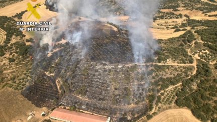 En la fecha del siniestro, el Gobierno de Aragón había declarado el nivel de alerta roja. / Guardia Civil