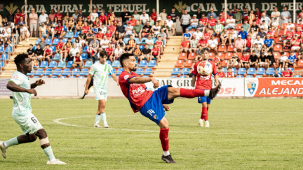 Un momento del partido ante el Betis Deportivo