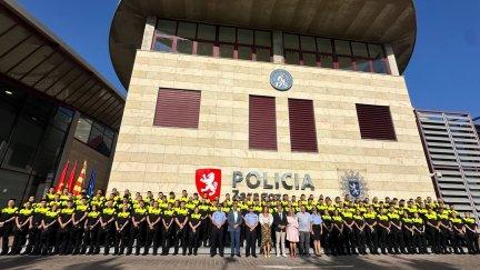 En total, son 104 jóvenes los que comienzan su formación, la mayor promoción desde hace 19 años / Ayuntamiento de Zaragoza.