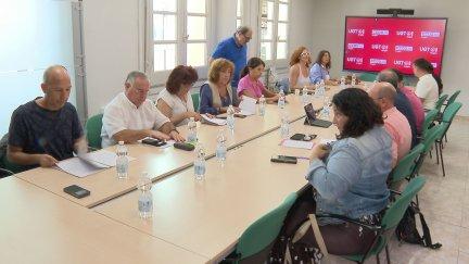 UGT y CC.OO. se han reunido este lunes para analizar la situación del diálogo social en el inicio del nuevo curso sindical. / Aragón TV