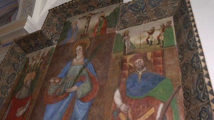 En la restauración han participado 30 alumnos del curso de Restauración y Conservación de la Fundación Santa María de Albarracín. / Aragón TV