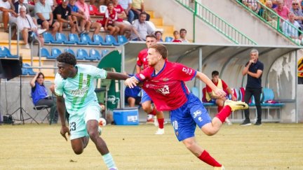 Un momento del último partido en Pinilla ante el Betis B