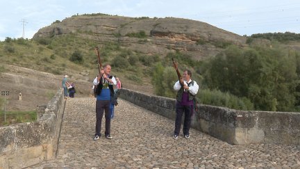 Los trabuqueros de Graus, figura imprescindible de las fiestas. / Aragón TV